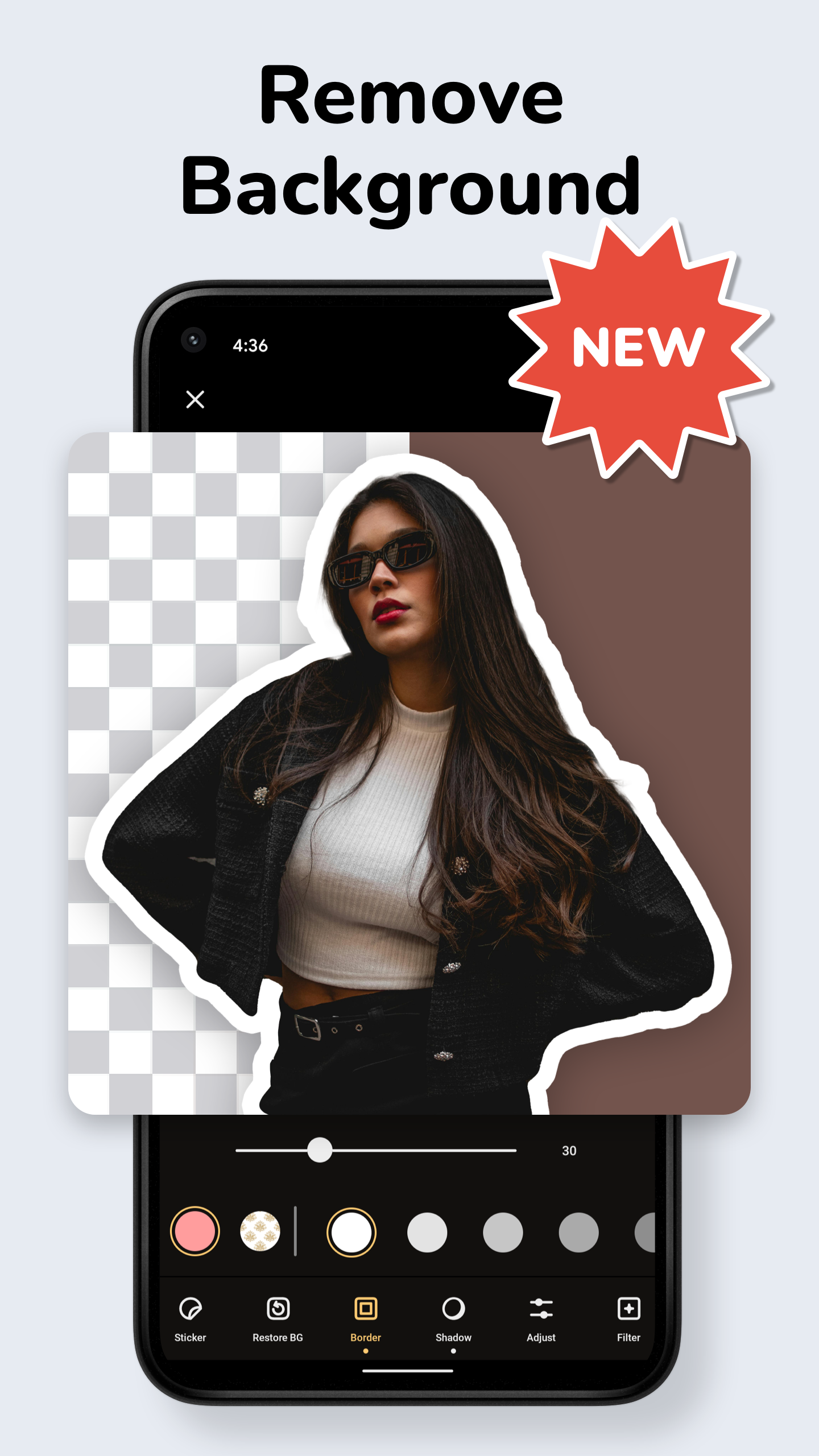 اسکرین شات 1 برنامه No Crop for IG - CroPic
