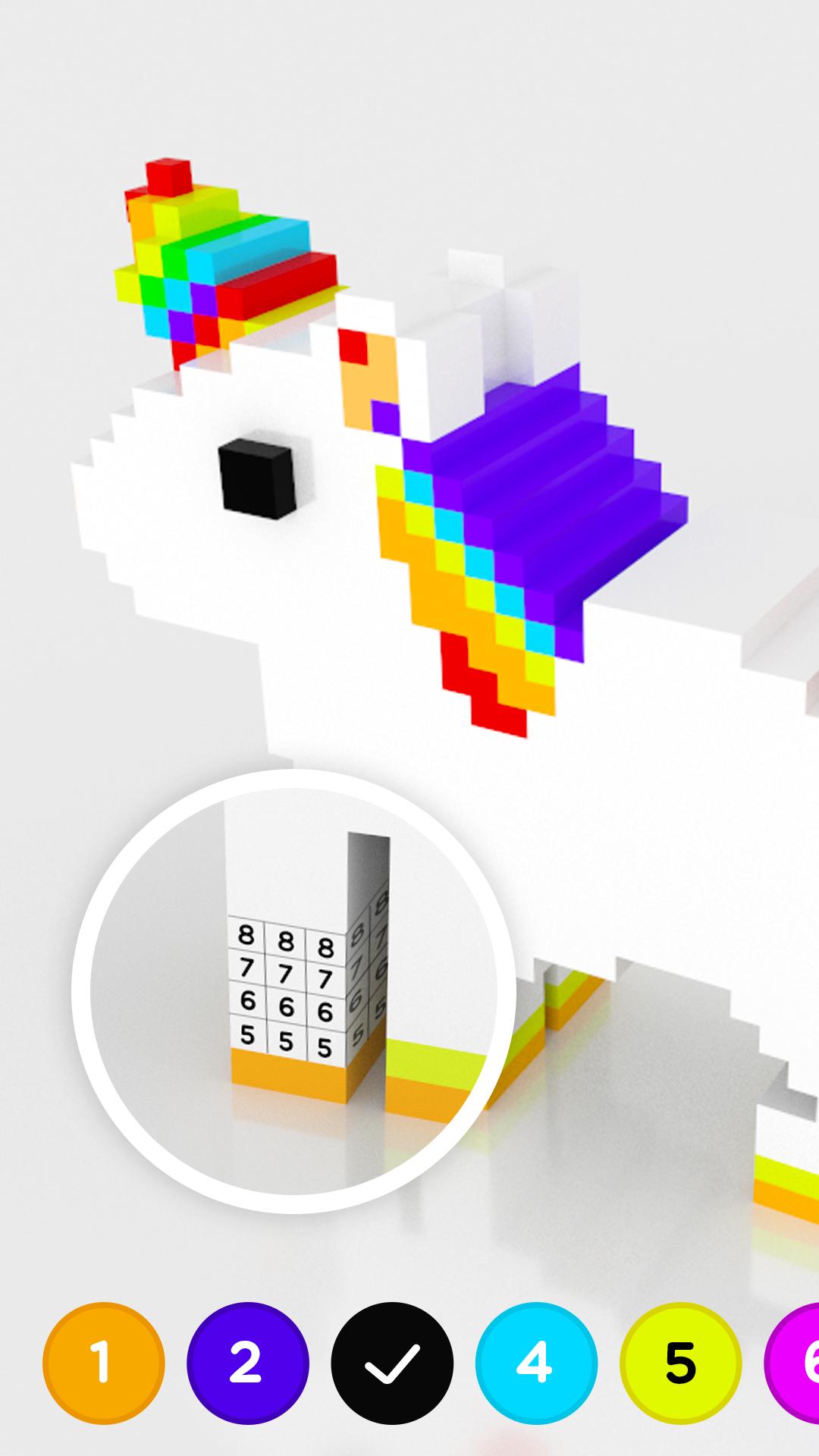 اسکرین شات 2 برنامه Color by Number ®: 3D No.Draw