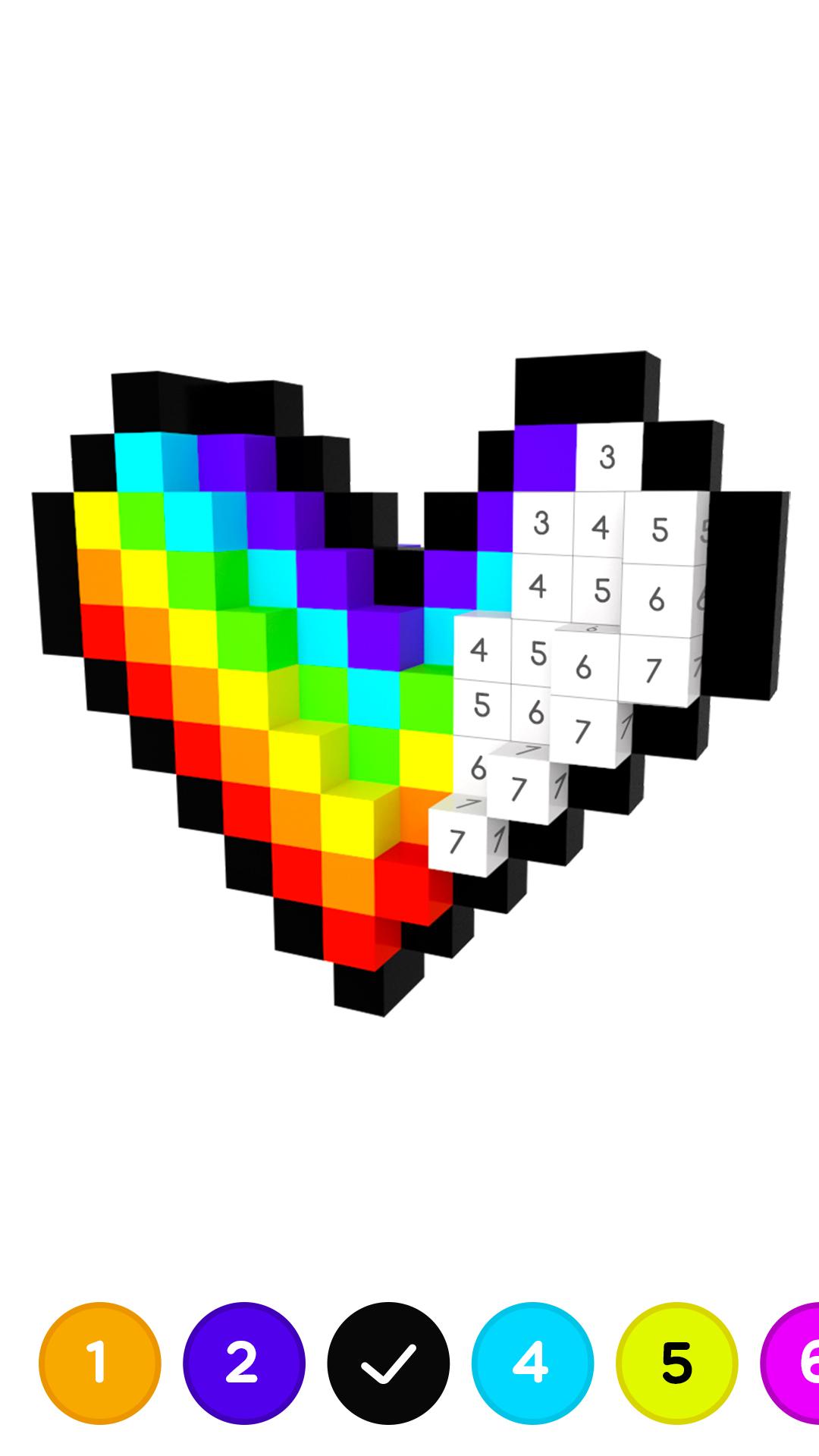 اسکرین شات 3 برنامه Color by Number ®: 3D No.Draw