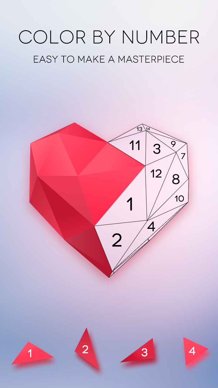 اسکرین شات 3 برنامه No.Poly - Colour Game Poly Art