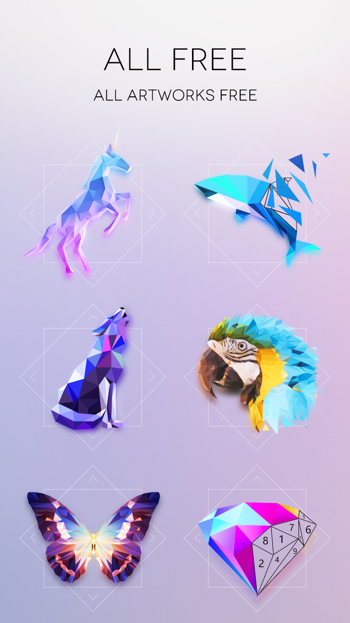 اسکرین شات 4 برنامه No.Poly - Colour Game Poly Art