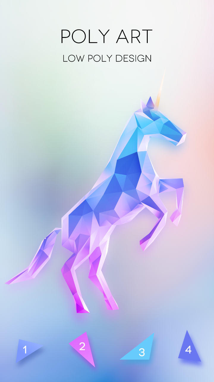 اسکرین شات 1 برنامه No.Poly - Colour Game Poly Art