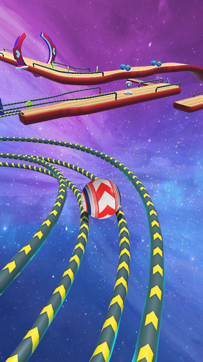 اسکرین شات 4 بازی Rolling Balls 3D: Sky Race