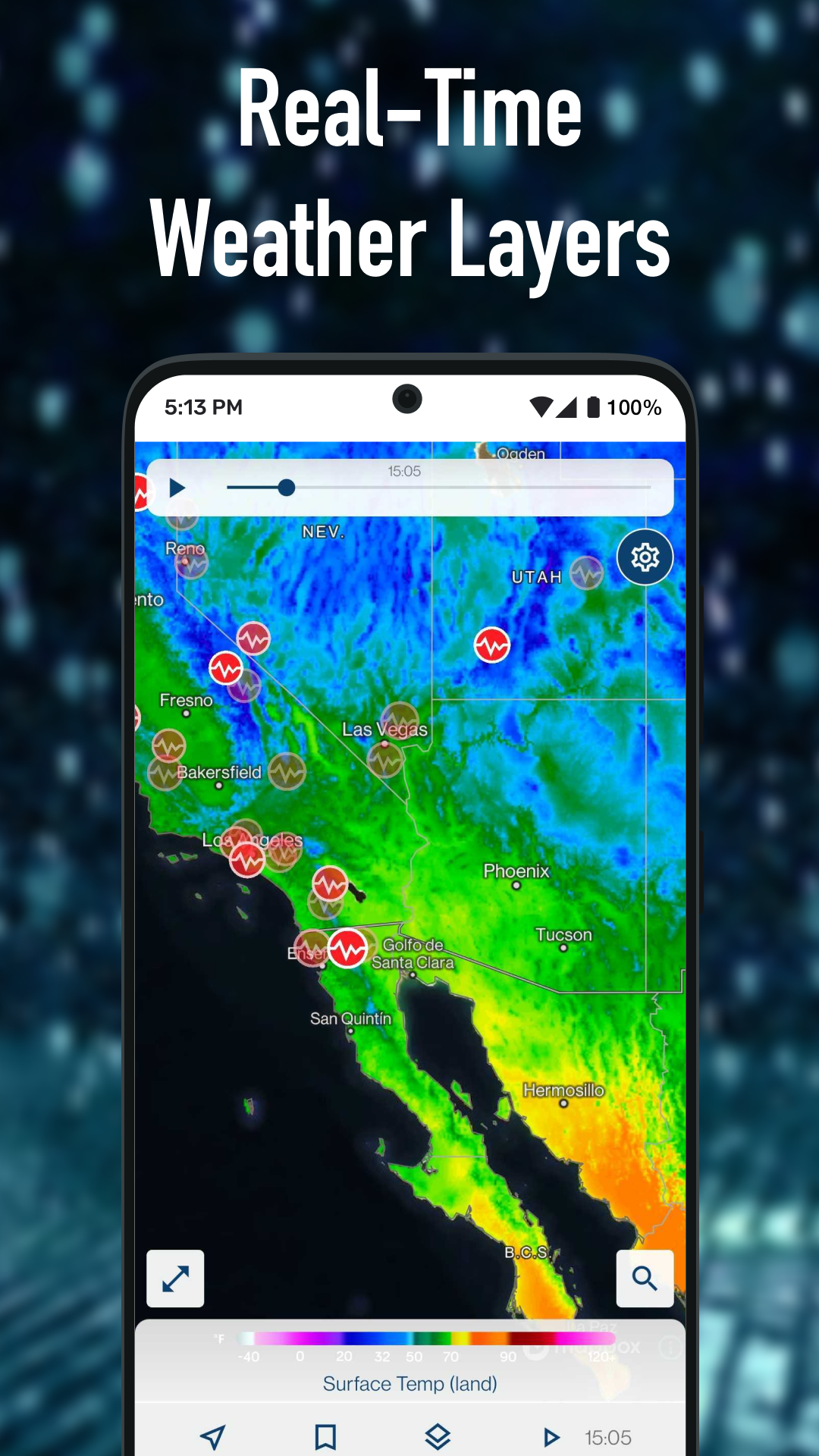 اسکرین شات 4 برنامه Weather Hi-Def Radar