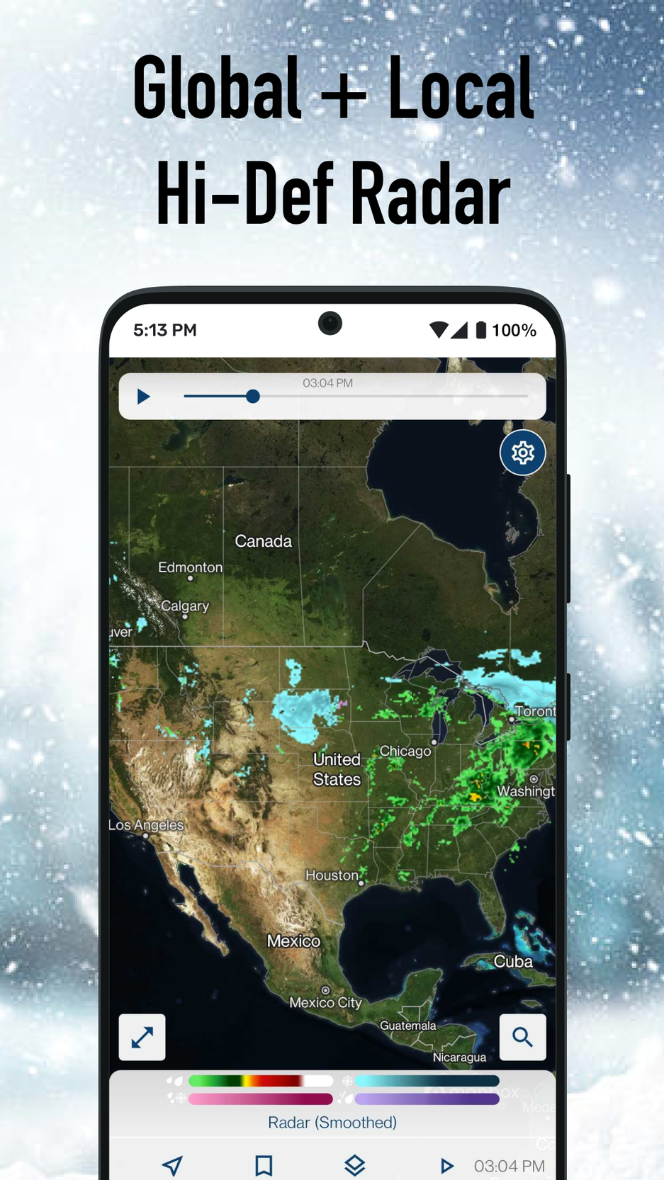 اسکرین شات 1 برنامه Weather Hi-Def Radar