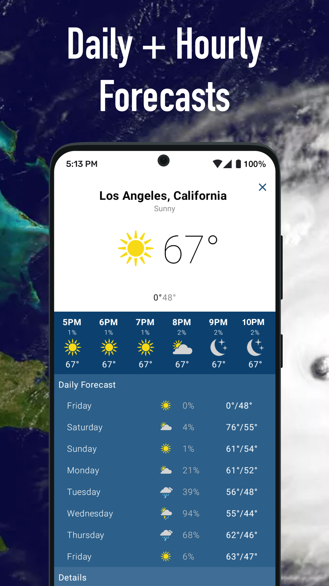 اسکرین شات 3 برنامه Weather Hi-Def Radar