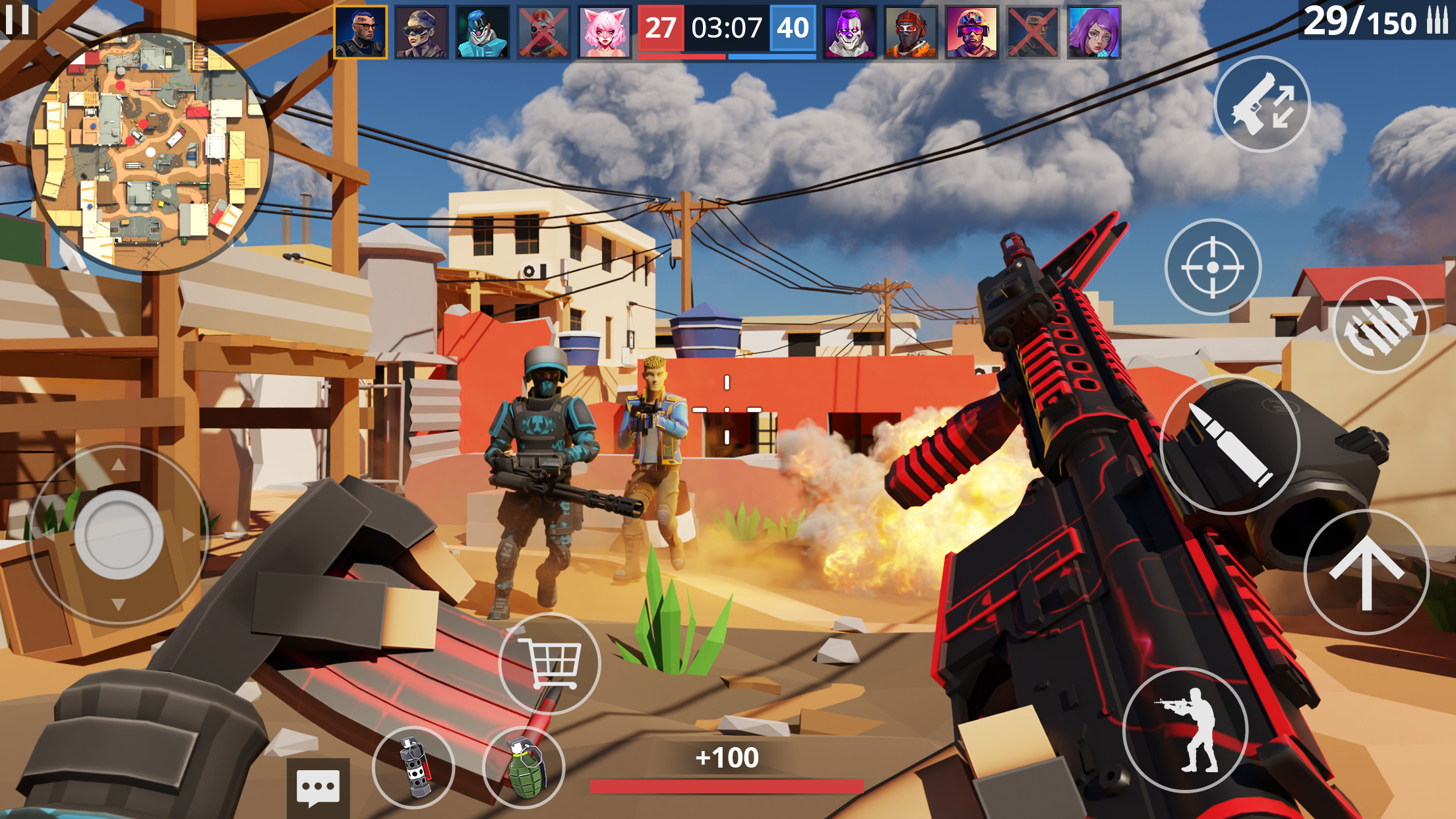 اسکرین شات 1 بازی POLYWAR: PvP shooter games