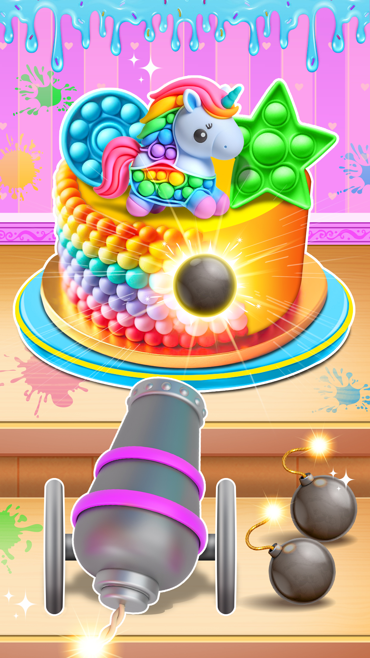 اسکرین شات 3 بازی Cake Master DIY Popit Game