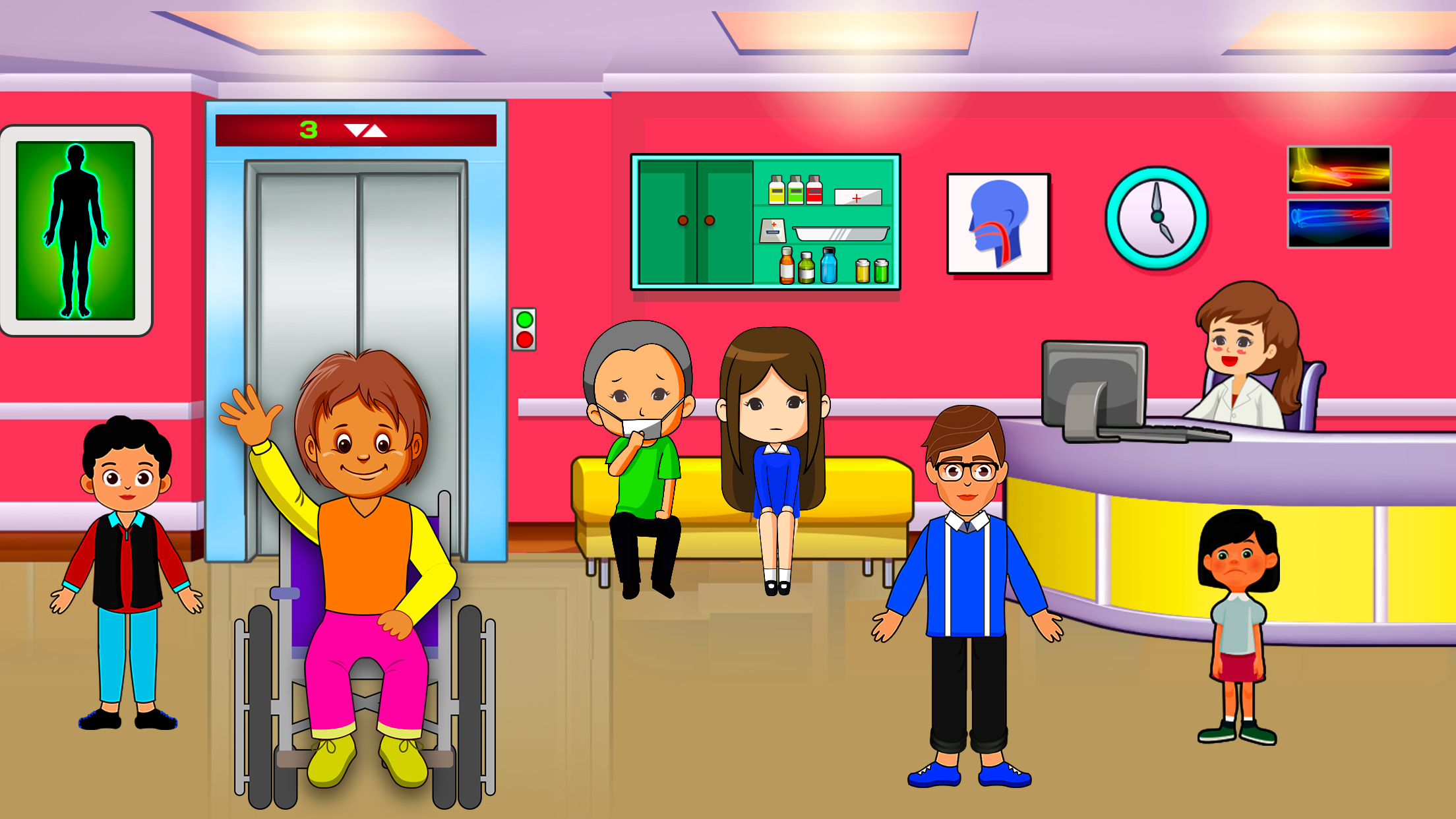 اسکرین شات 1 بازی My Doctor Town Hospital Story