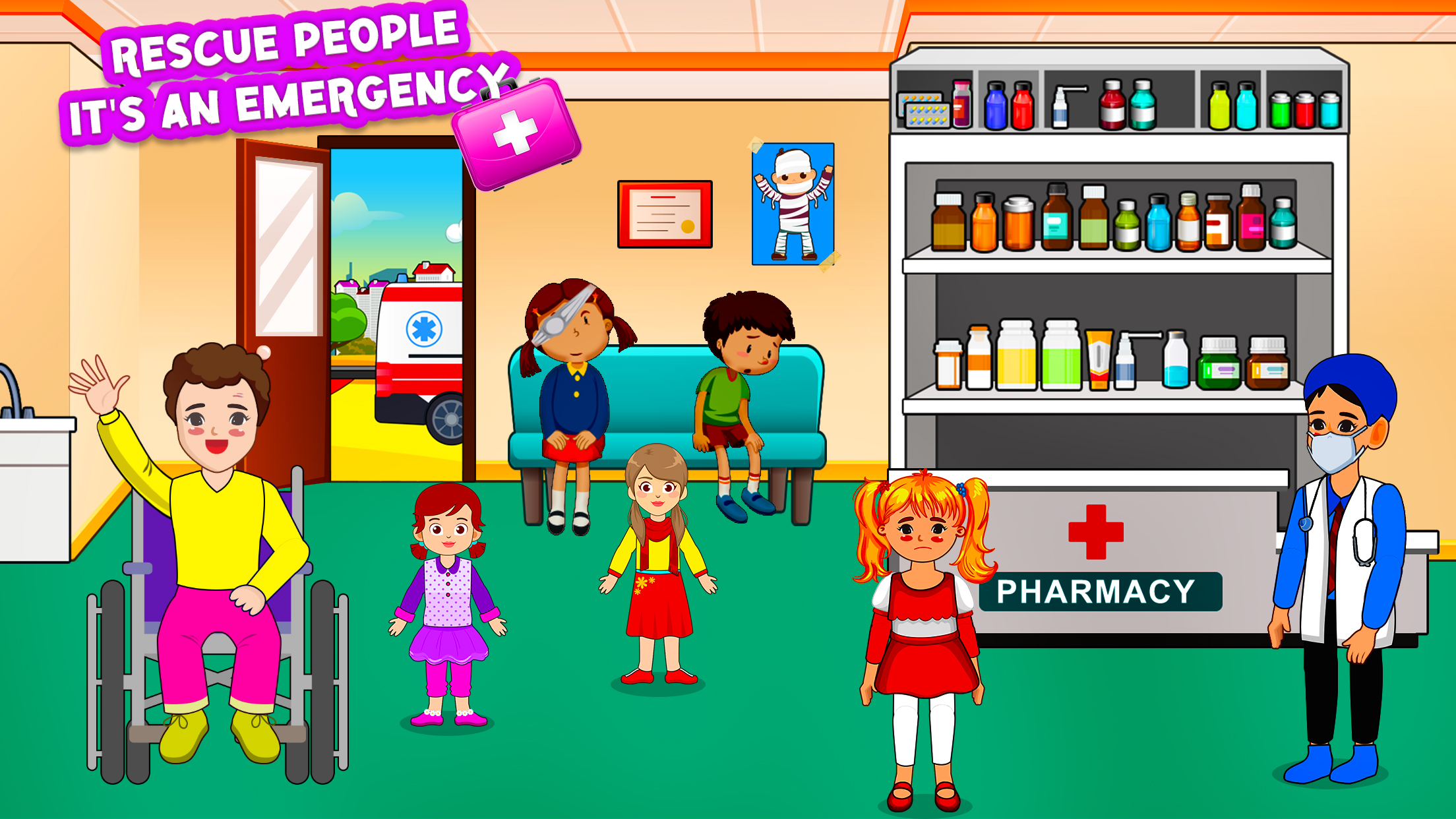 اسکرین شات 2 بازی My Doctor Town Hospital Story