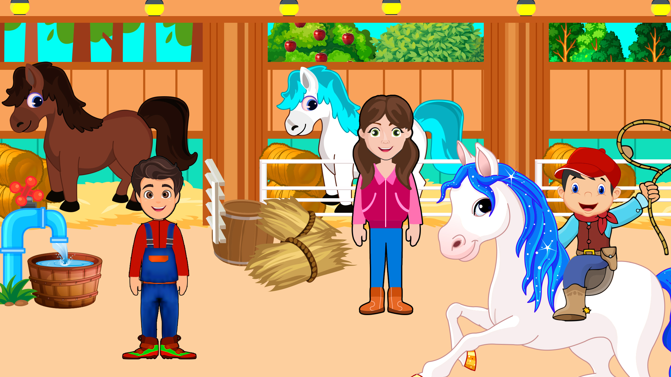 اسکرین شات 6 بازی My Pony Horse Stable Town Life
