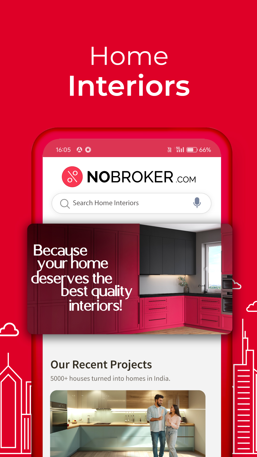 اسکرین شات 3 برنامه NoBroker Painting & Cleaning