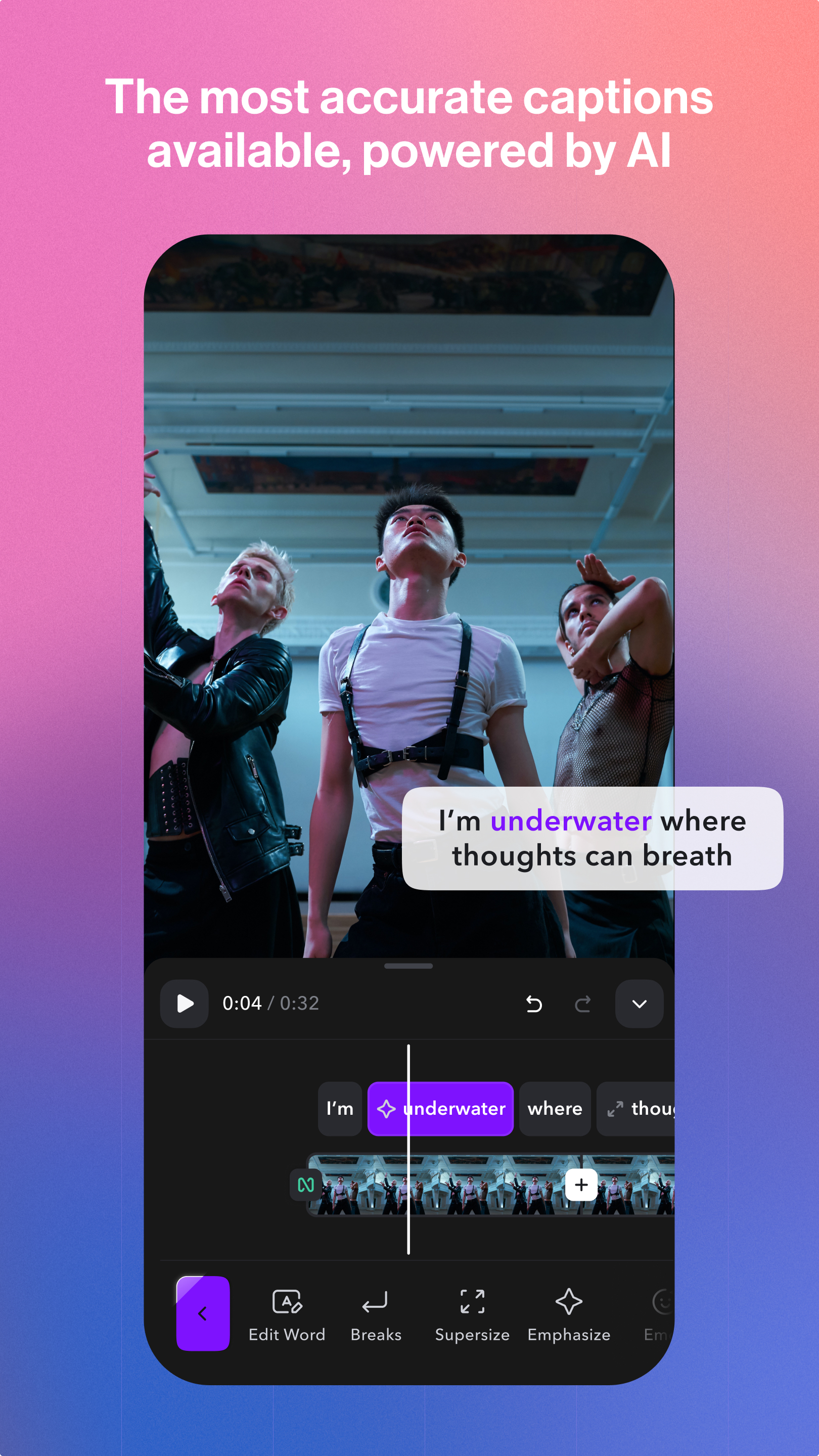اسکرین شات 2 برنامه Captions Lite