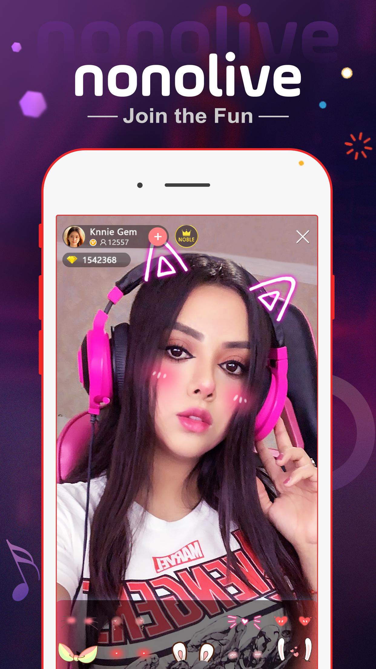 اسکرین شات 4 برنامه Nonolive - Live Streaming
