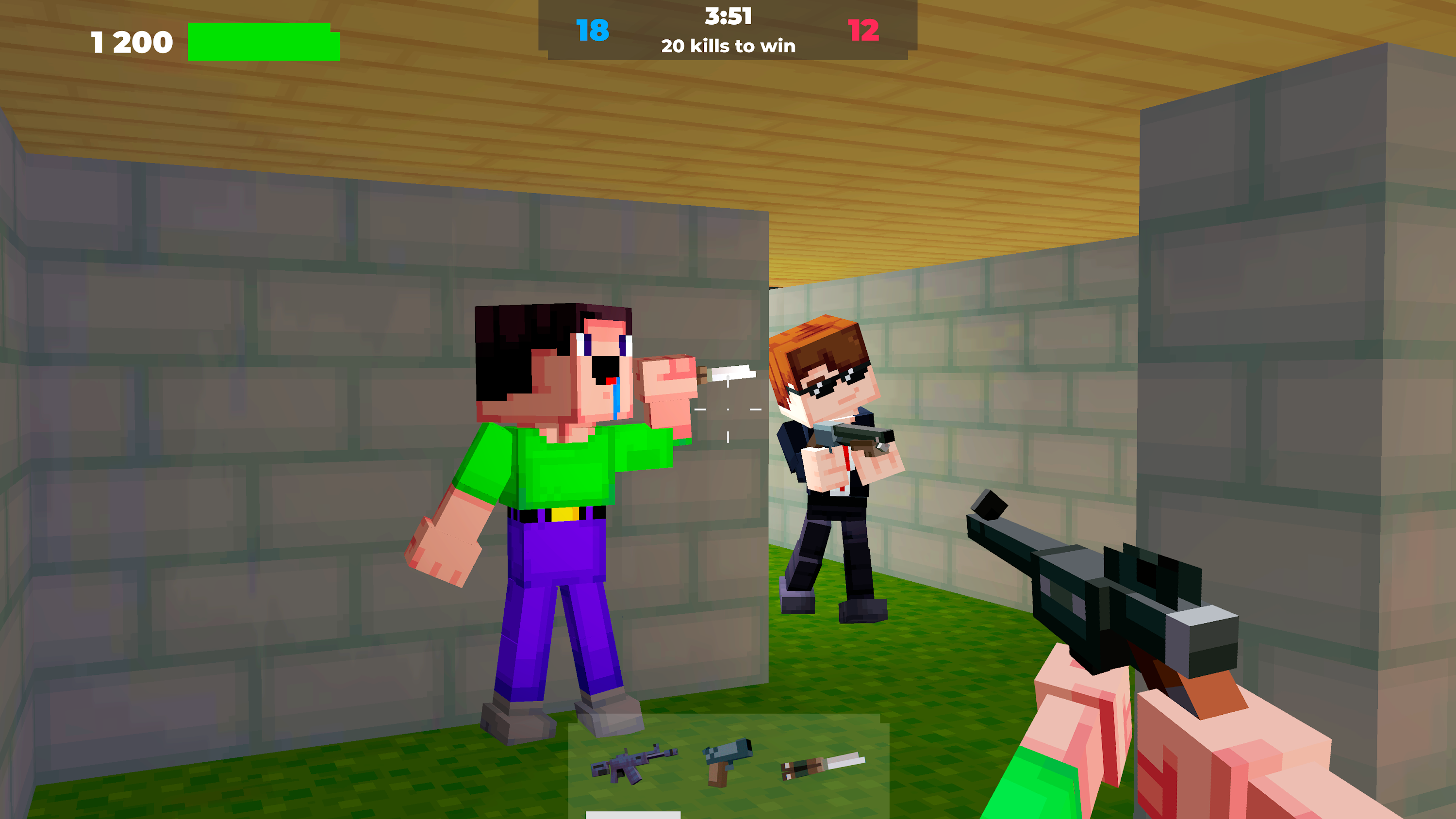 اسکرین شات 2 بازی Noob Shooter: Gun Games 3D