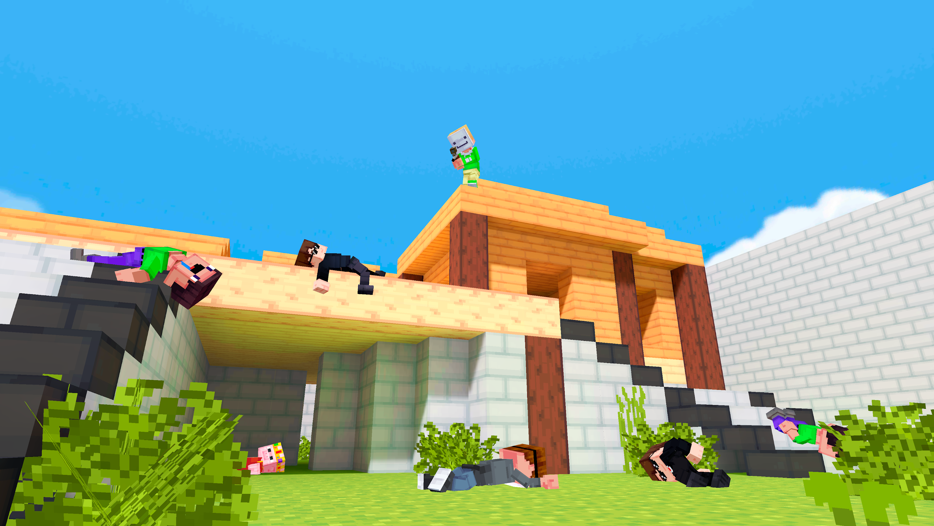 اسکرین شات 3 بازی Noob Shooter: Gun Games 3D
