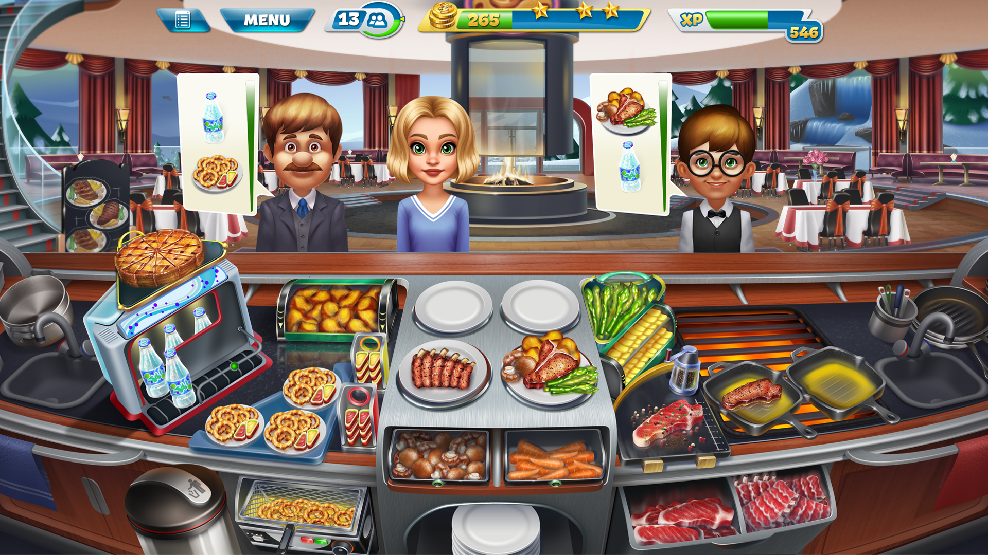 اسکرین شات 6 بازی Cooking Fever: Restaurant Game