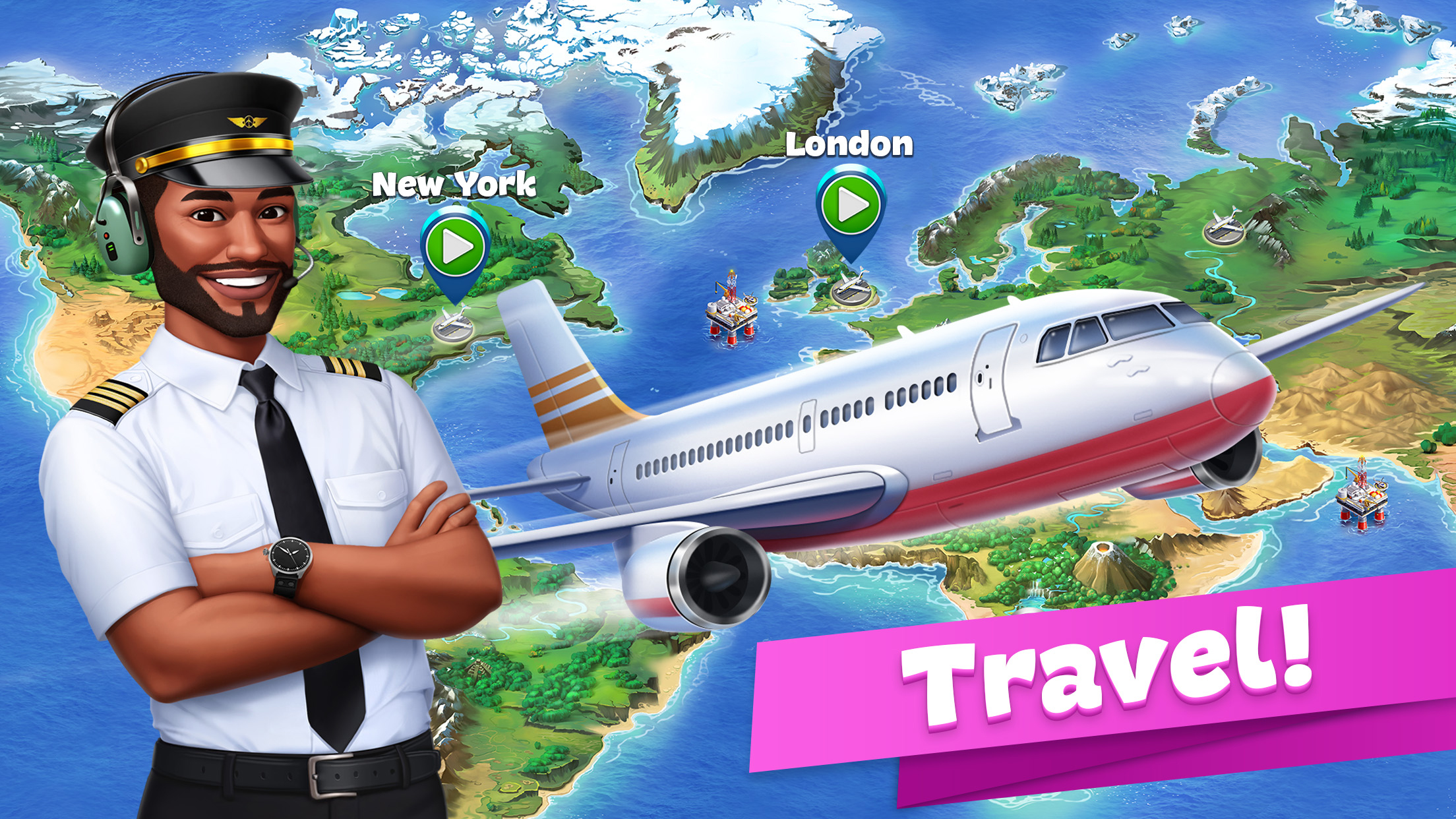 اسکرین شات 1 بازی Airplane Chefs - Cooking Game