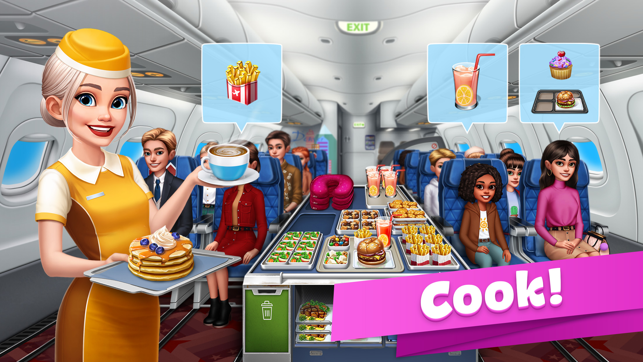 اسکرین شات 3 بازی Airplane Chefs - Cooking Game