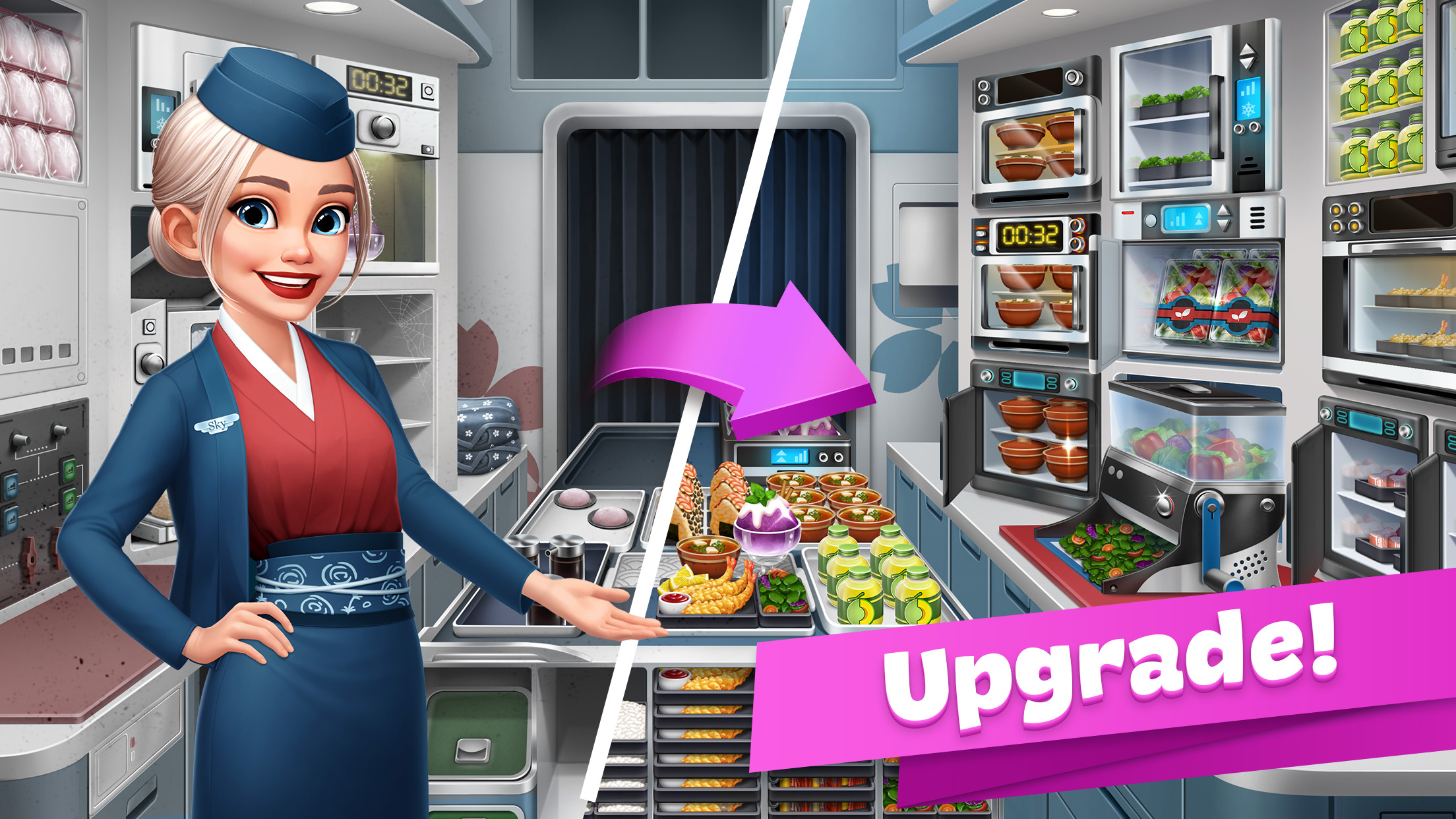 اسکرین شات 2 بازی Airplane Chefs - Cooking Game