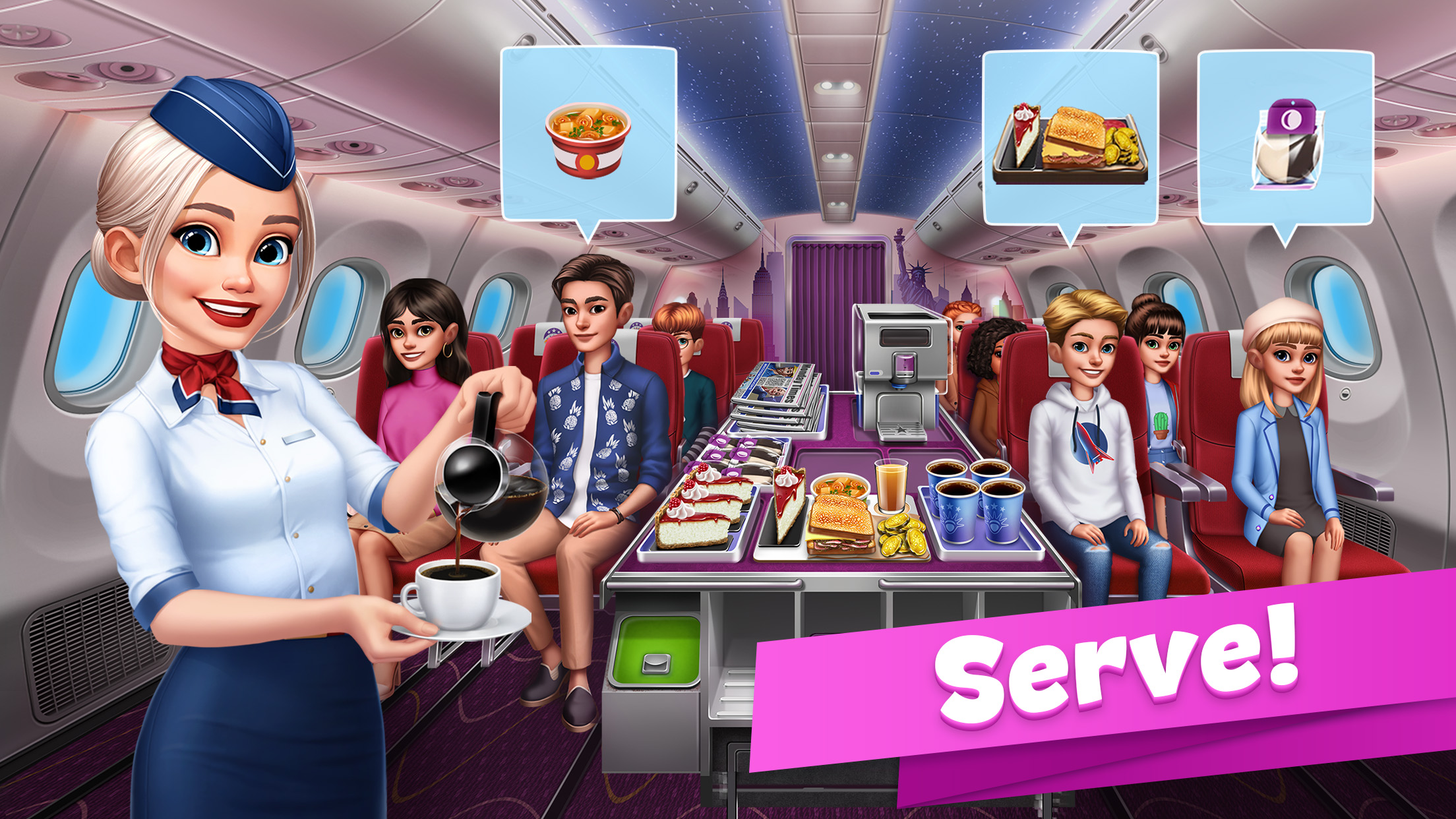 اسکرین شات 4 بازی Airplane Chefs - Cooking Game