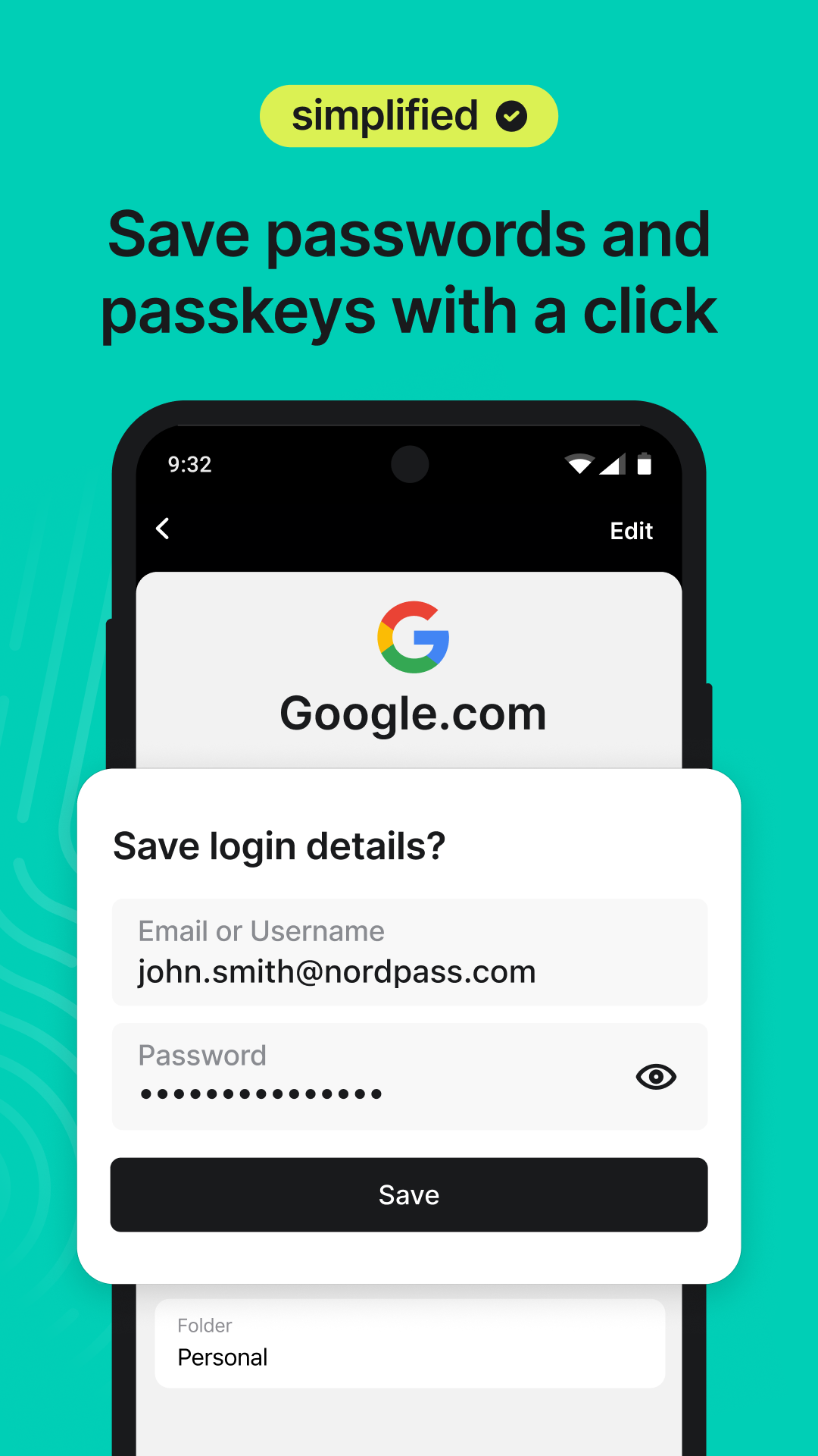 اسکرین شات 3 برنامه NordPass® Password Manager