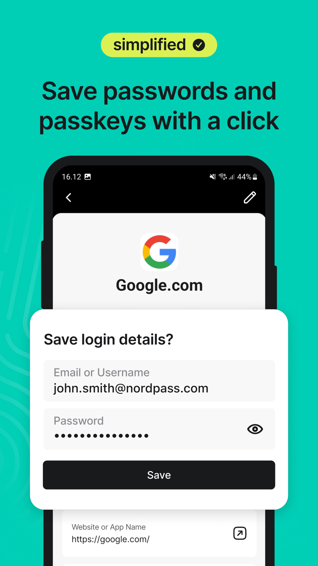 اسکرین شات 3 برنامه NordPass® Password Manager