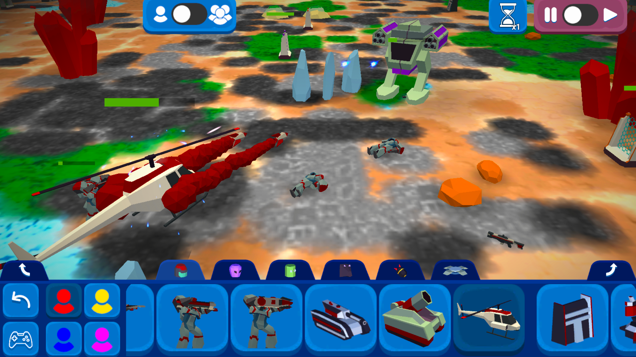 اسکرین شات 1 بازی MoonBox alien army ragdoll sim