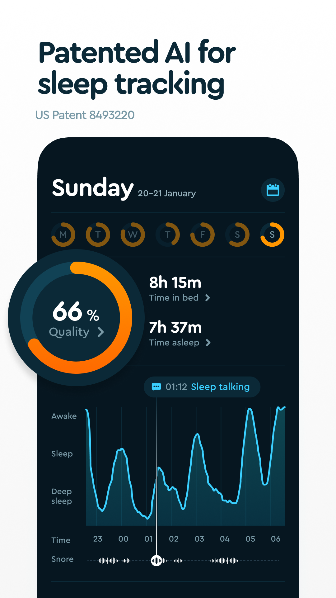 اسکرین شات 2 برنامه Sleep Cycle: Sleep Tracker