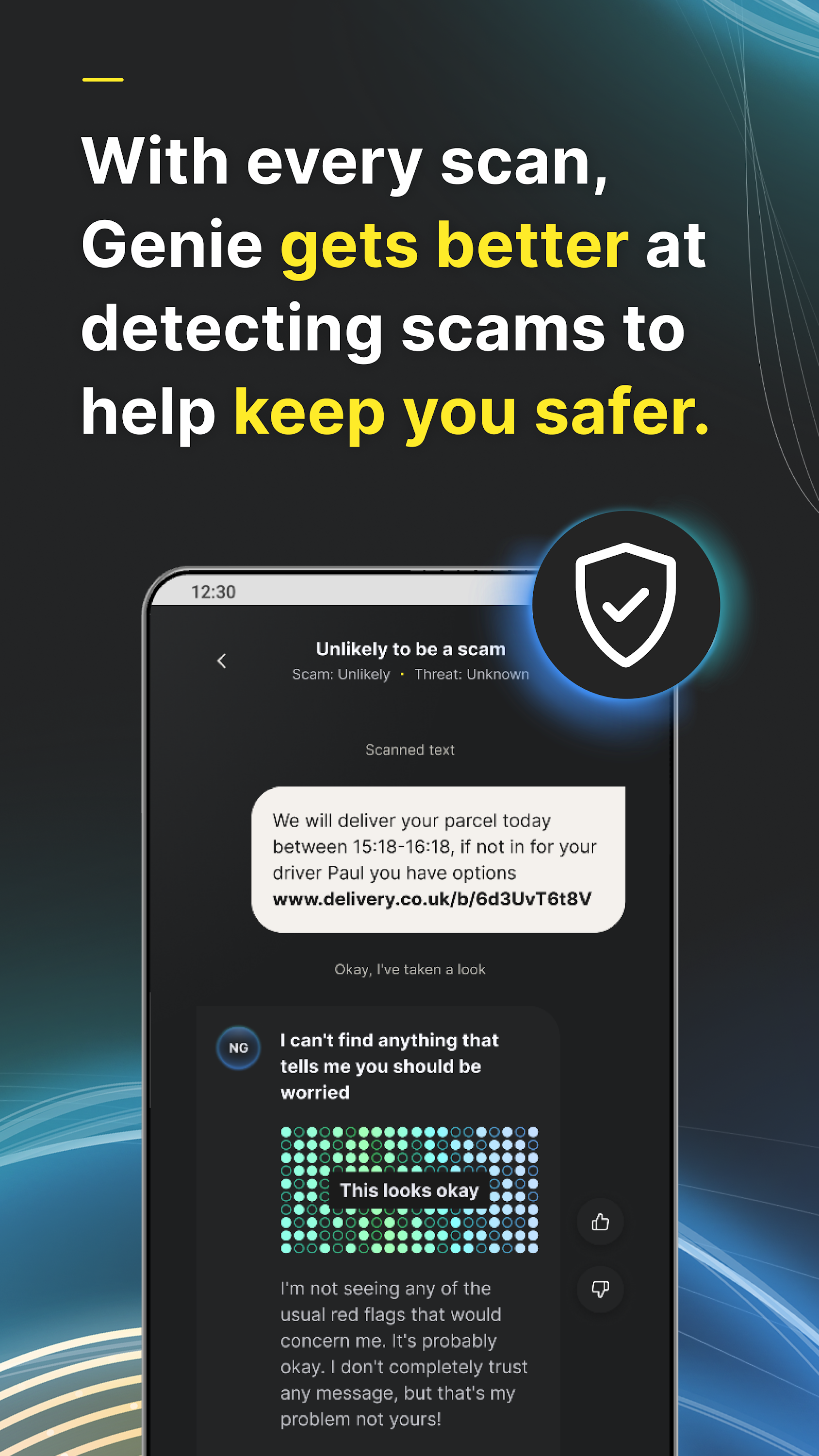 اسکرین شات 6 برنامه Norton Genie: AI Scam Detector