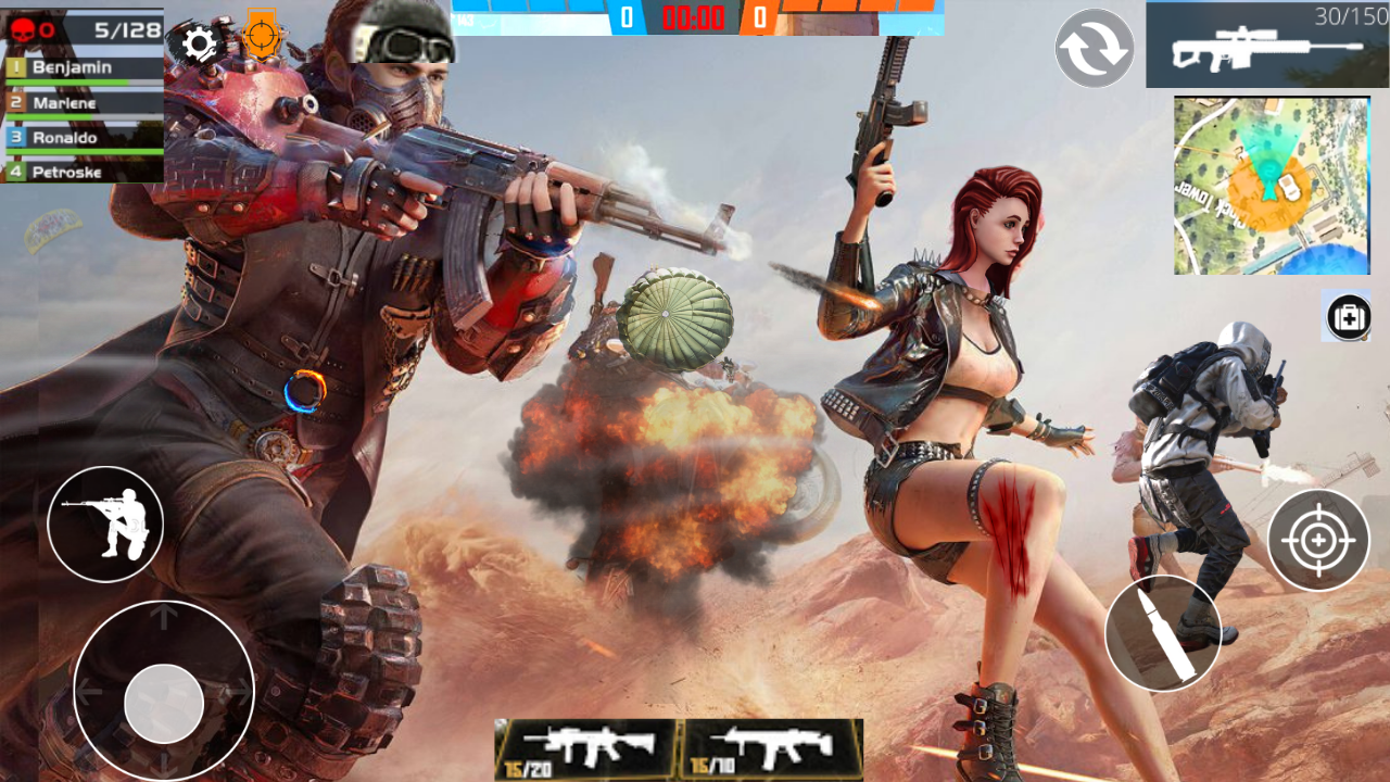 اسکرین شات 3 بازی Offline Clash Squad Fire 3D