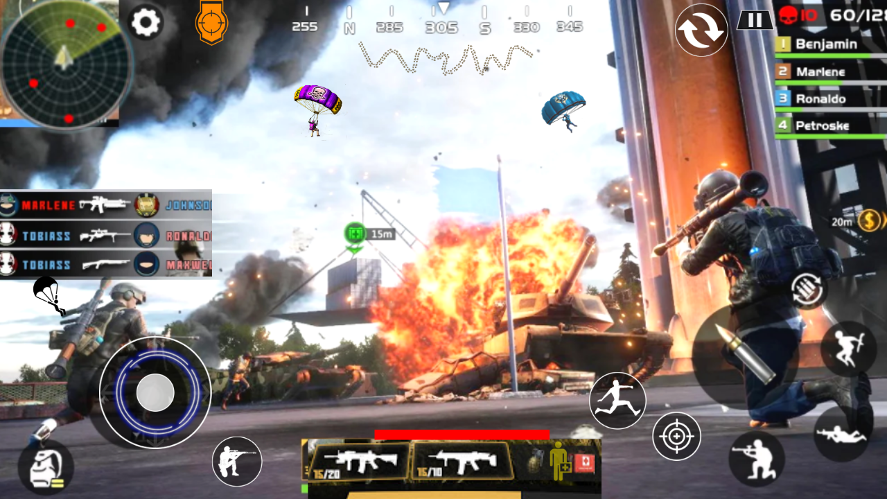 اسکرین شات 4 بازی Offline Clash Squad Fire 3D