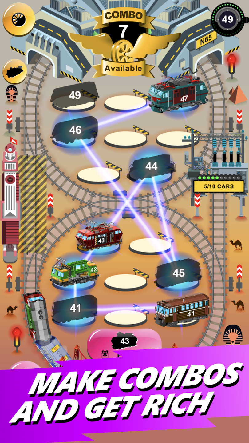 اسکرین شات 2 بازی Train Merger: Idle Rail Tycoon