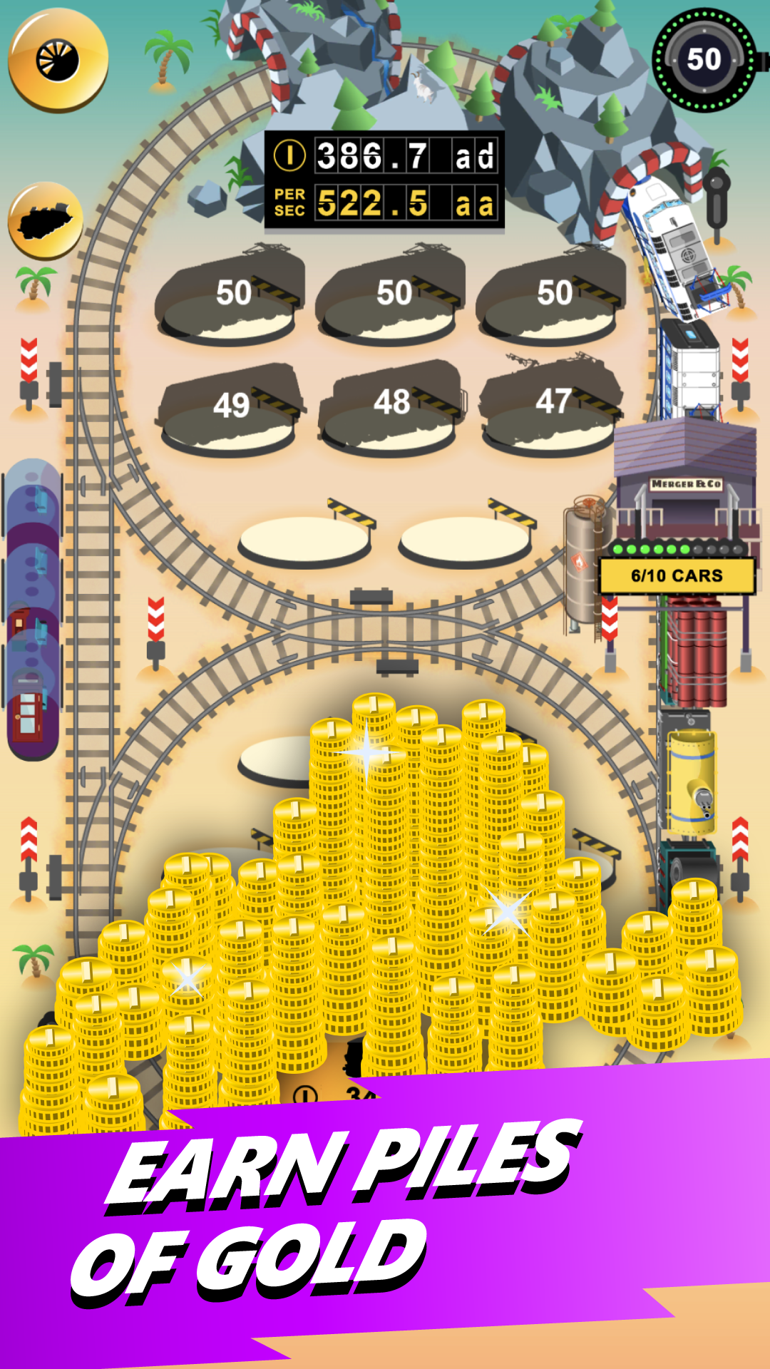 اسکرین شات 2 بازی Train Merger Idle Train Tycoon