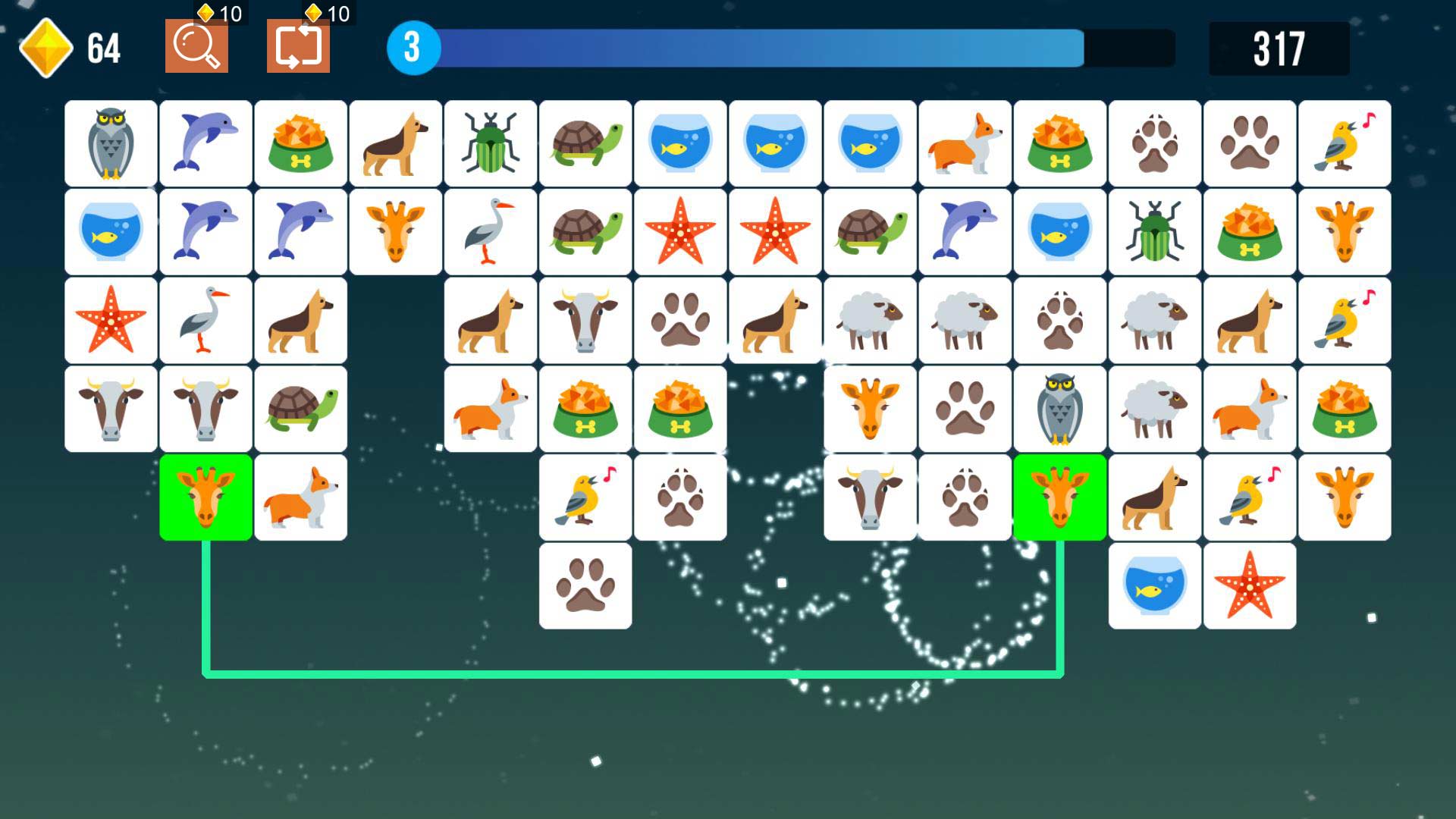 اسکرین شات 1 بازی Pet Connect: Tile Puzzle Match