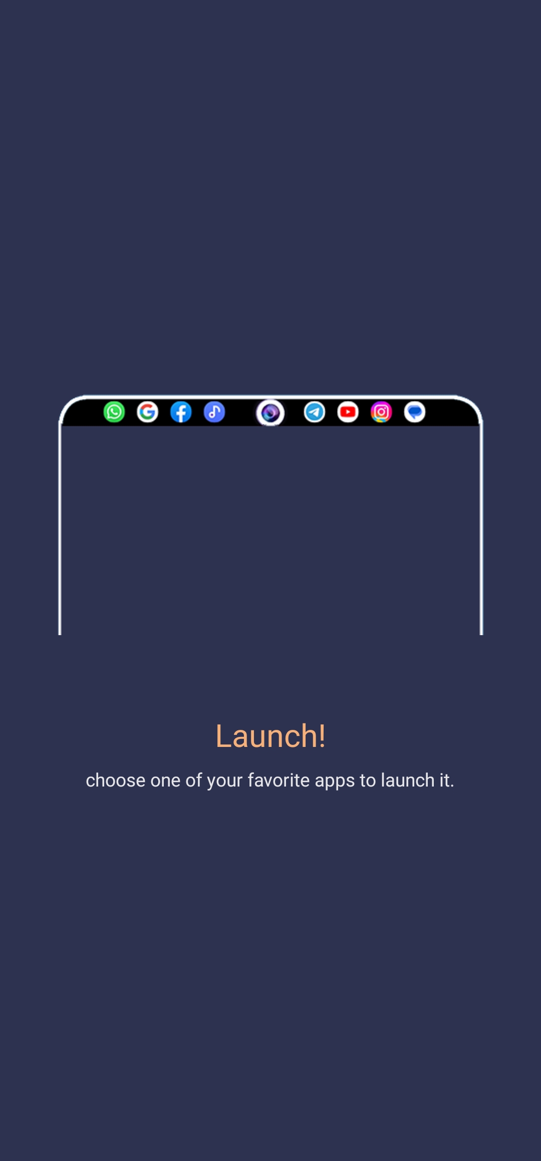 اسکرین شات 3 برنامه Notcha Second Minimal Launcher