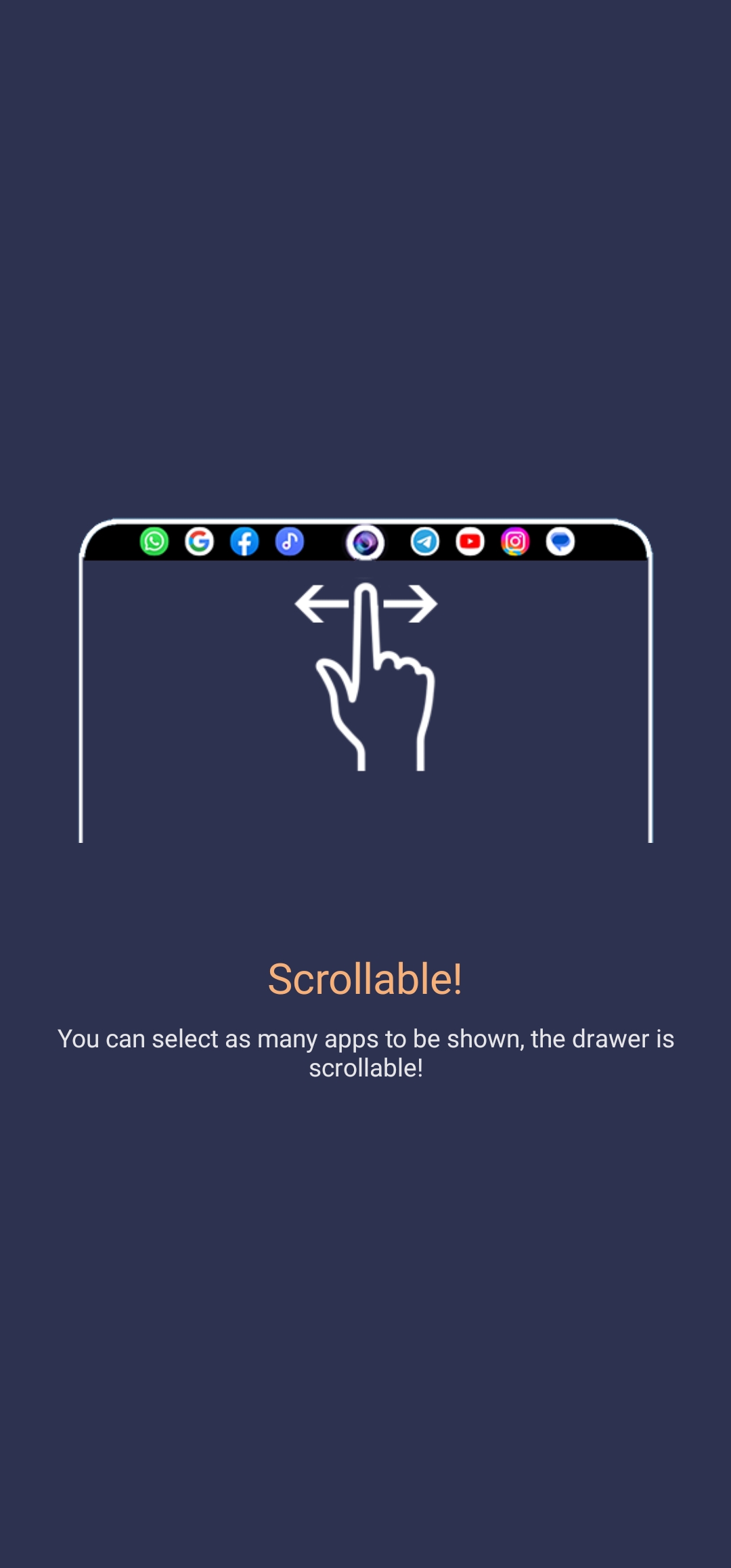 اسکرین شات 4 برنامه Notcha Second Minimal Launcher
