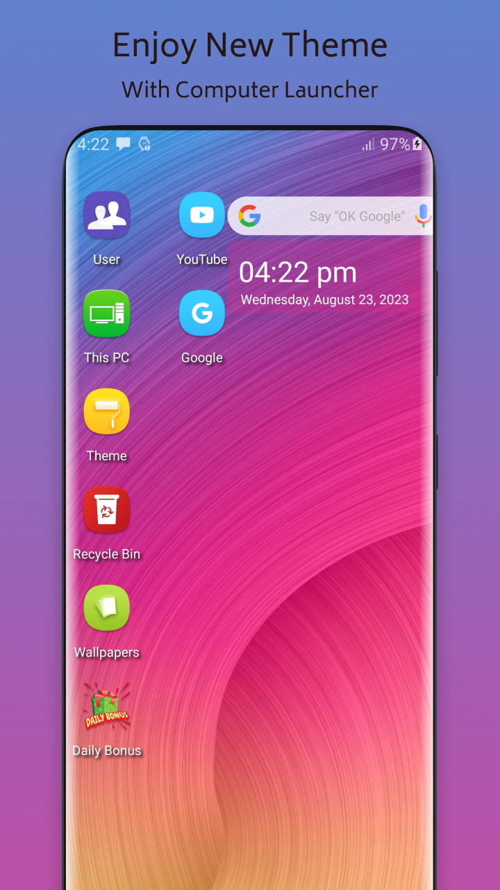 اسکرین شات 1 برنامه Note 20 Theme For Launcher