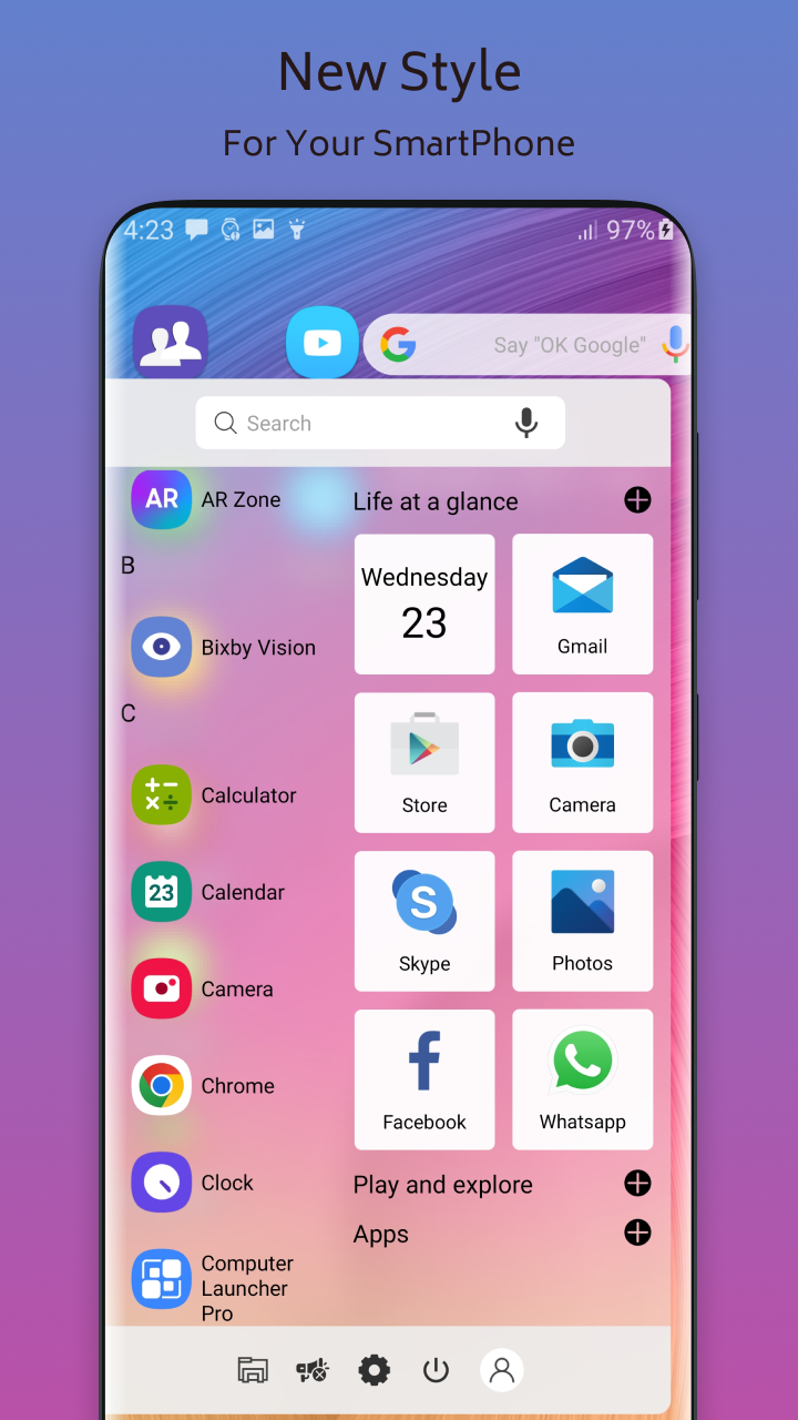 اسکرین شات 3 برنامه Note 20 Theme For Launcher