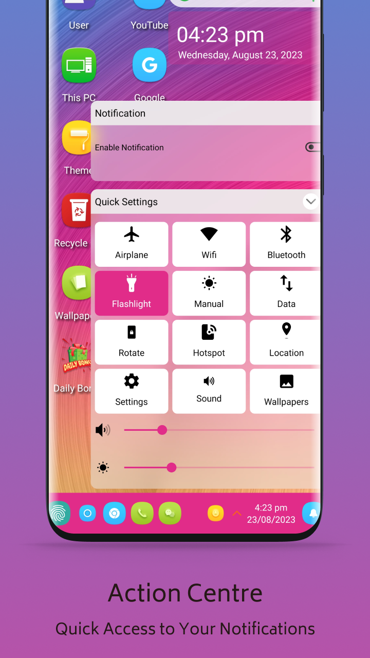 اسکرین شات 2 برنامه Note 20 Theme For Launcher