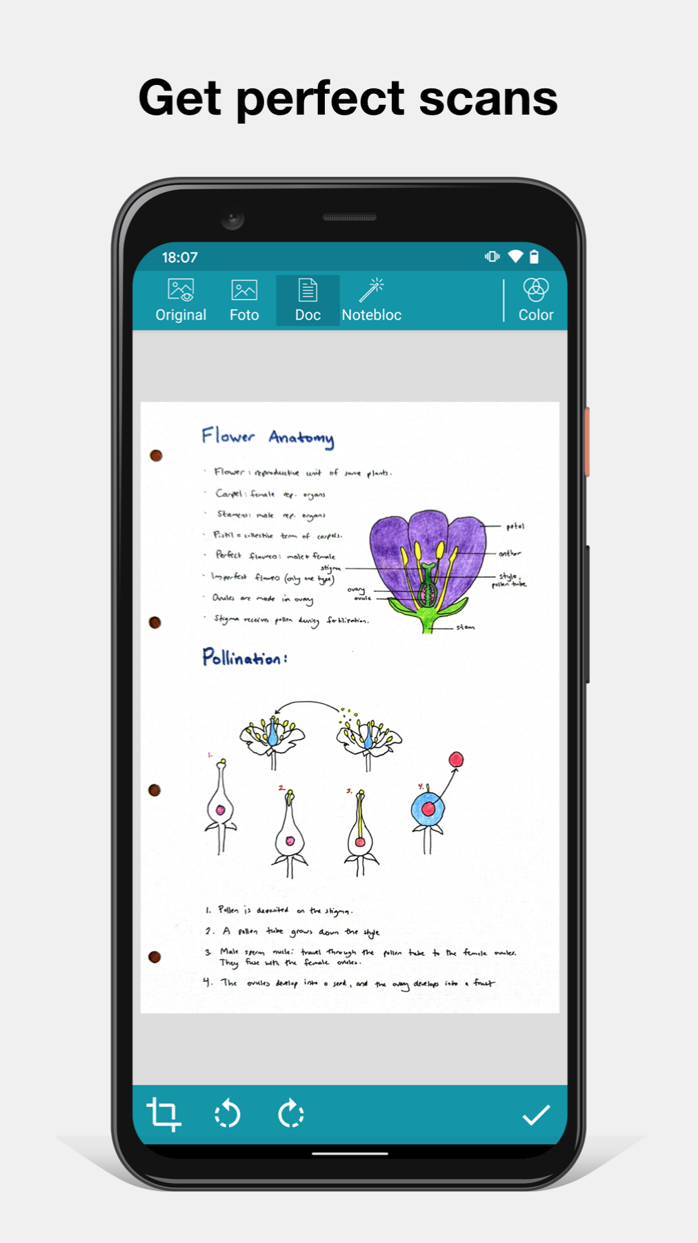 اسکرین شات 4 برنامه Notebloc Scanner - Scan to PDF
