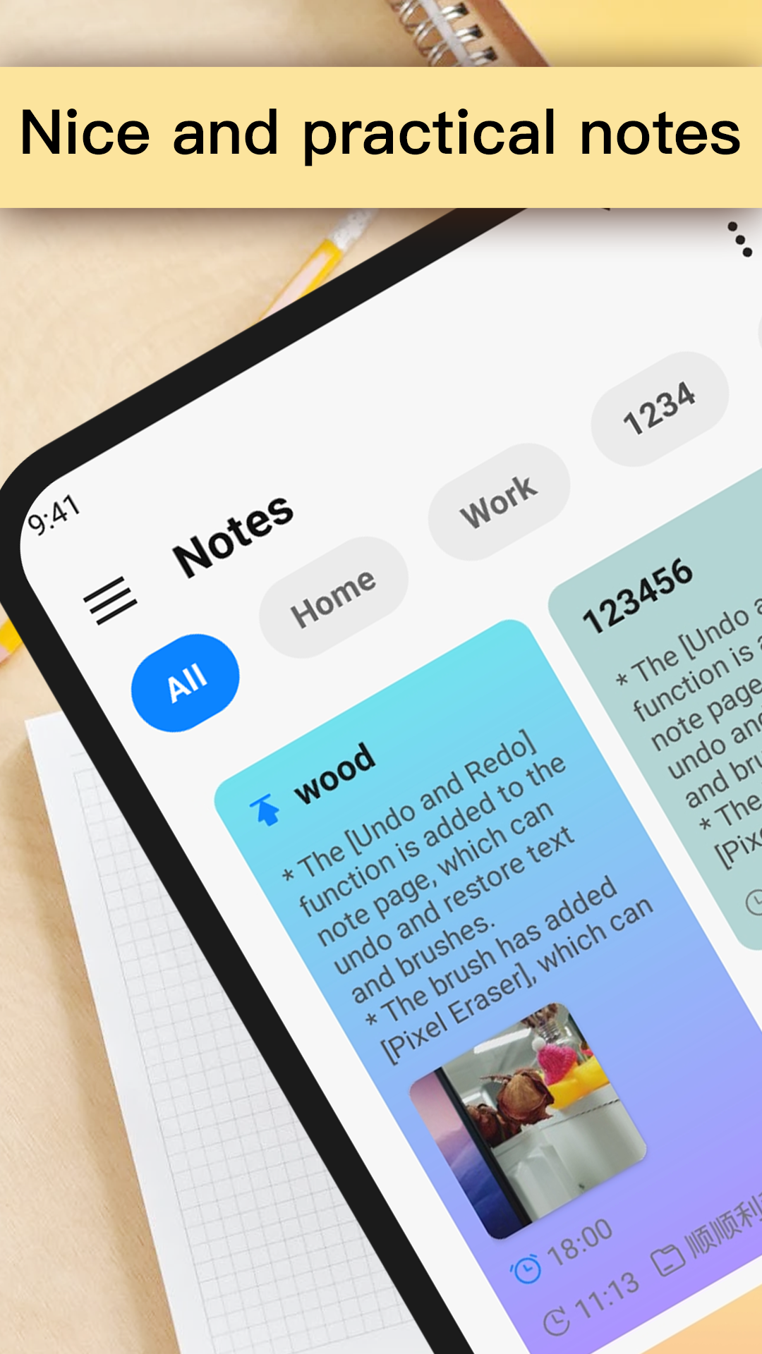 اسکرین شات 1 برنامه Notepad: Notes & Easy Notebook