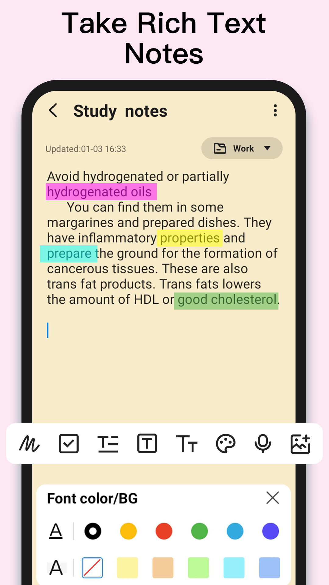 اسکرین شات 3 برنامه Notepad: Notes & Easy Notebook