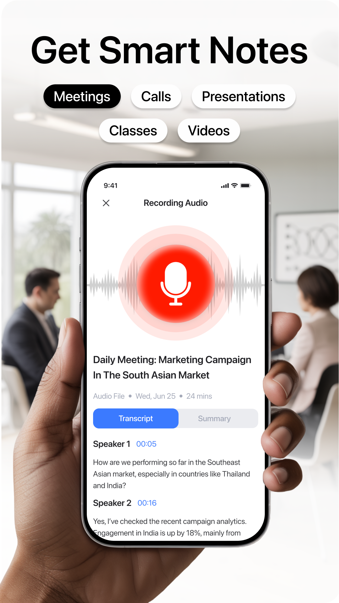 اسکرین شات 1 برنامه iNotebook: Ai Note Taker