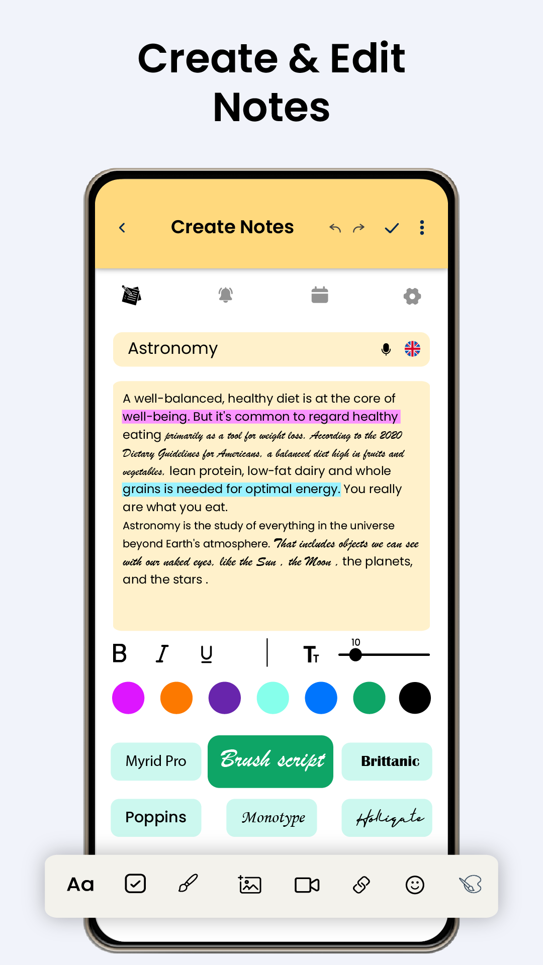 اسکرین شات 2 برنامه Notes Notepad - Reminder App