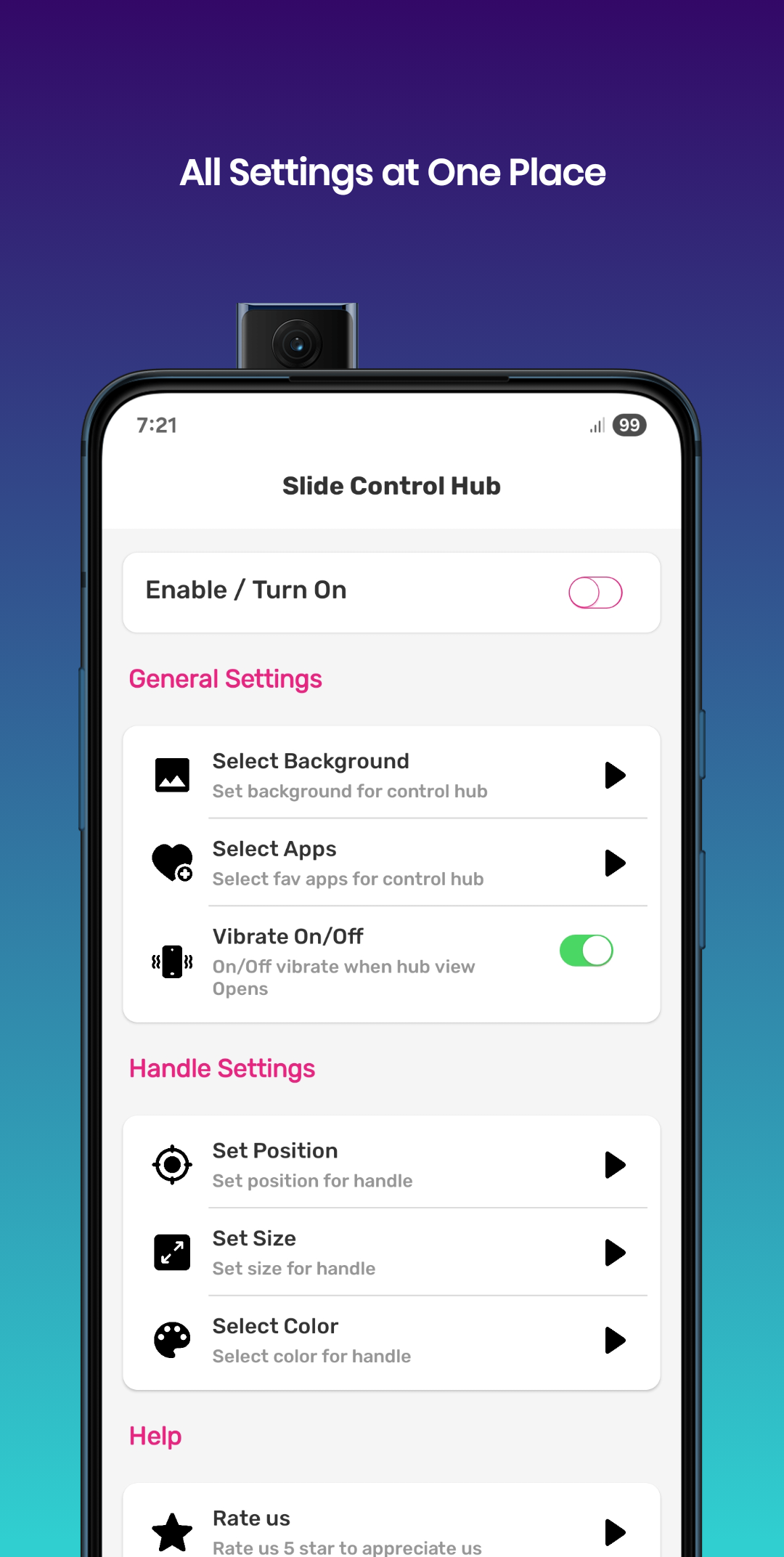 اسکرین شات 1 برنامه Slide Control Hub