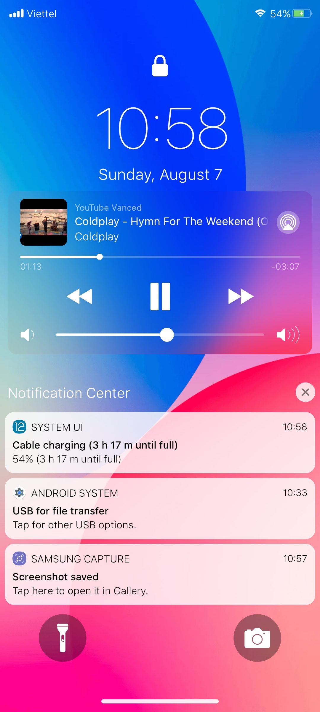 اسکرین شات 2 برنامه Lock Screen iPhone Pro