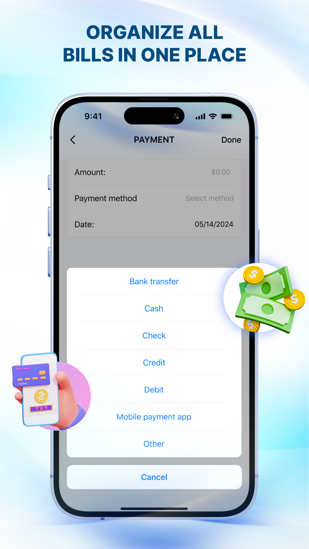 اسکرین شات 4 برنامه Invoice Maker: Money CalcTool