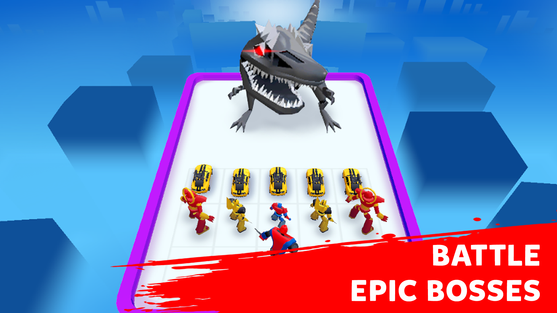 اسکرین شات 4 بازی Robot Merge Master: Car Games