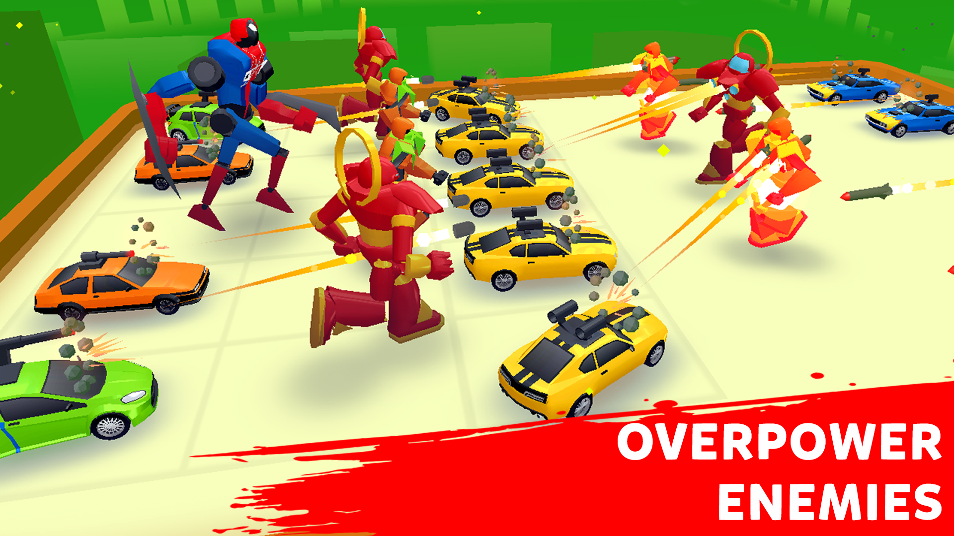 اسکرین شات 3 بازی Robot Merge Master: Car Games